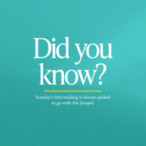 Sunday’s first reading