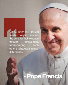 Let us pray for broken families