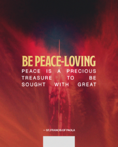 Be peace-loving