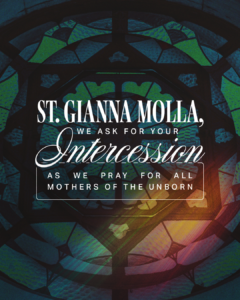 Pray for all mothers of the unborn.