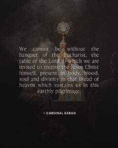 The banquet of the Eucharist