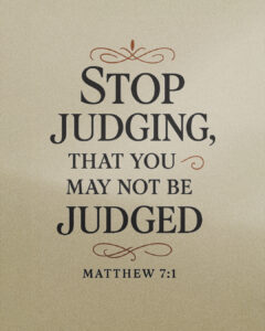 Matthew 7:1