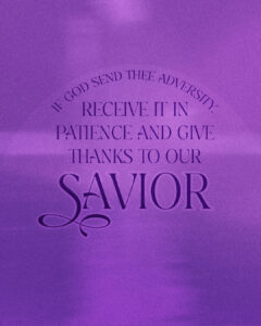 If God send thee adversity