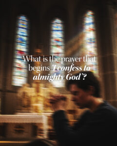 I confess to almighty God