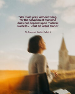 We must pray without tiring