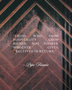 Those who show hospitality