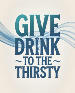 Give drink to the thirsty